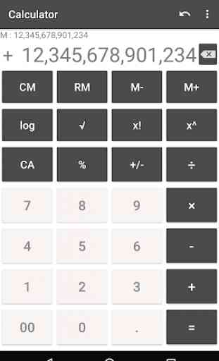 Calculatrice à plusieurs chiffres 1