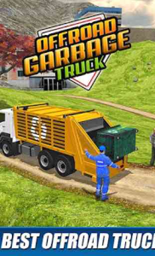 Camion à ordures Offroad: Jeux de conduite 3