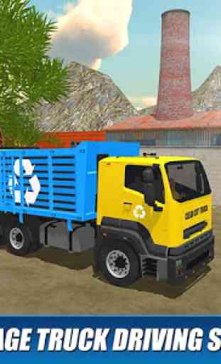 Camion à ordures Offroad: Jeux de conduite 4