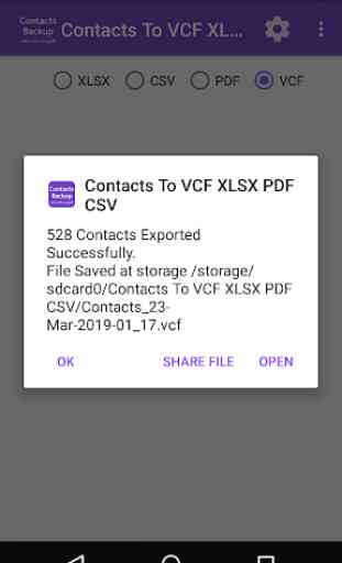 Contacts To VCF XLSX PDF CSV 3