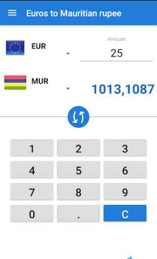Convertir Euro en Roupie mauricienne / EUR en MUR 2