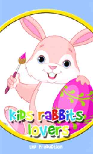 enfants amoureux des lapins - jeu gratuit 1