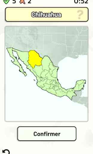 États du Mexique - Quiz: Cartes, Capitales, etc. 1