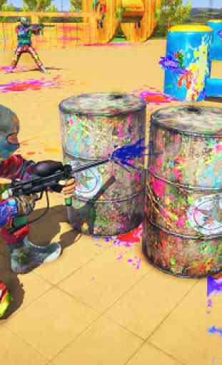 Extreme Paintball Wars 2019: Pistolet couleur 3D 2