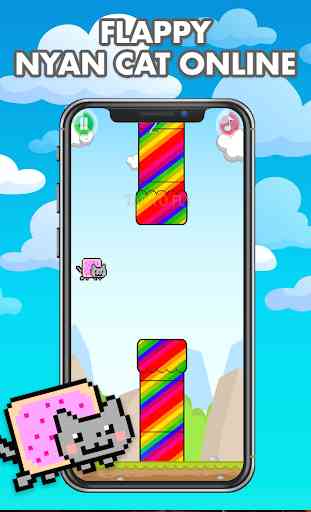flappy nyan cat online game FREE 2