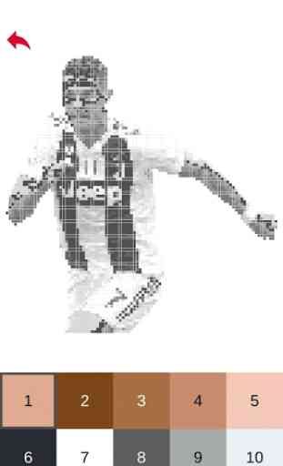 Football Players Color by Number - Pixel Art Games 3