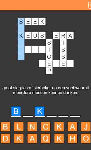 Kruiswoordpuzzel Nederlands 4