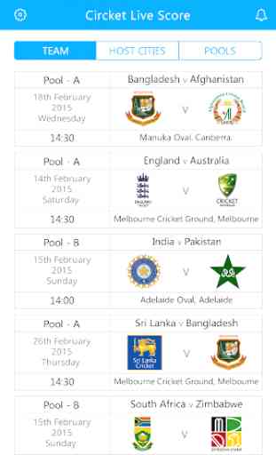 Live Cricket Match - Cricket World Cup 2020 2