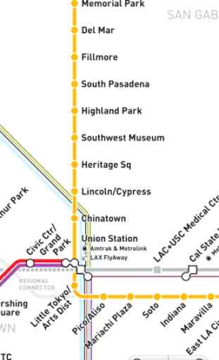 Los Angeles Metro Map 1