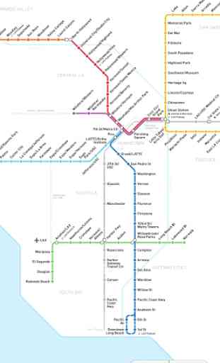 Los Angeles Metro Map 2