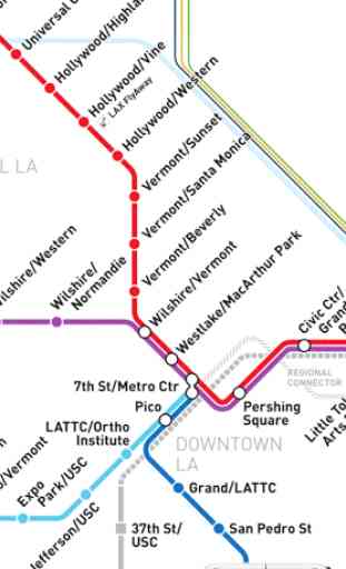 Los Angeles Metro Map 3