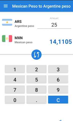 Mexican Peso Argentine Peso / MXN to ARS Converter 2