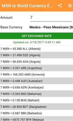 MXN to All Exchange Rates & Currency Converter 2