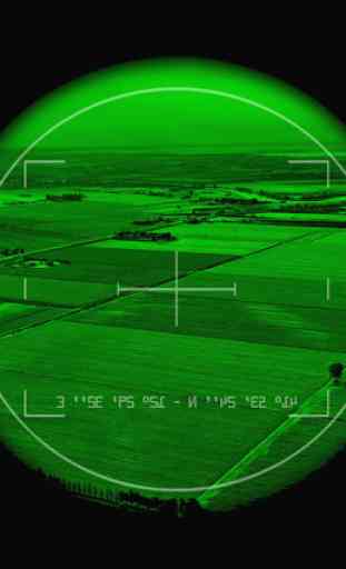 Night Vision Camera Filter Effect Simulated 3