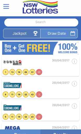NSW LOTTERIES - LIVE RESULTS 1