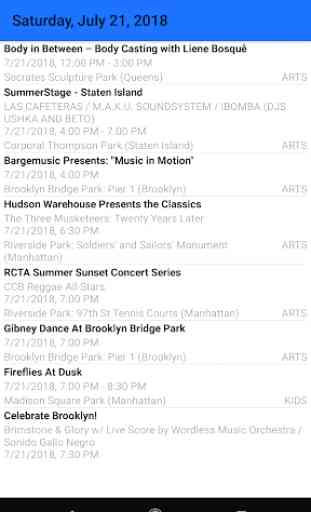 NYC Free Summer Events 2