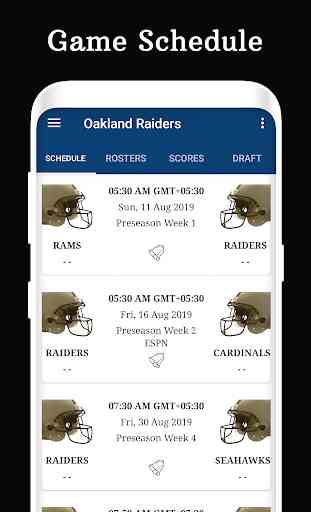 Oakland - Football Live Score & Schedule 1