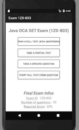 OCA - Java - 1Z0-803 4