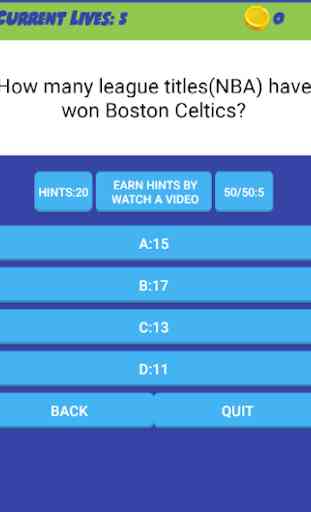 QUIZ FOR NBA  2018 2