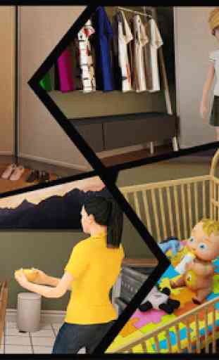 simulateur de vraie mère: jumeau bébé 3D 4
