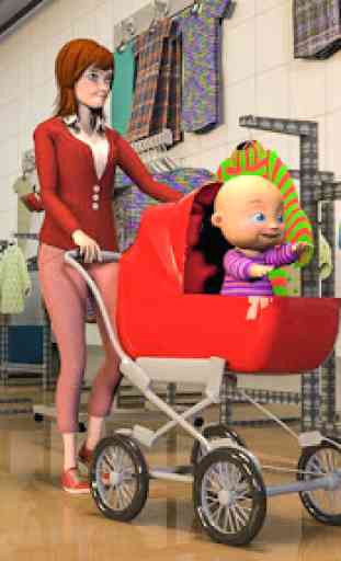 simulateur mère 3D: jeux de simulateur de bébé 3