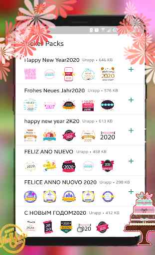 Stickers de Nouvel An pour WhatsApp 2020 2