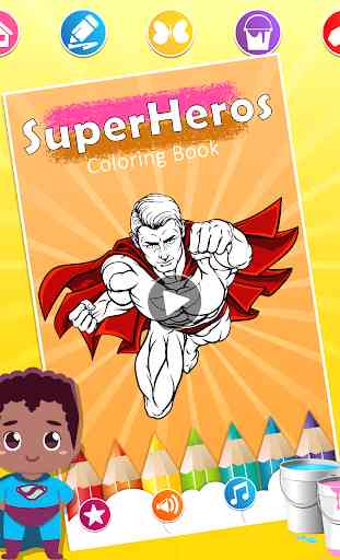 Super-héros à colorier 1