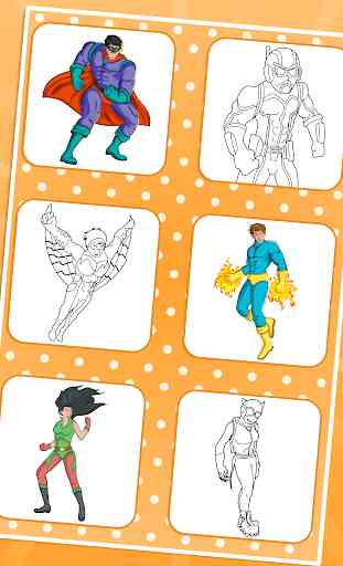 Super-héros à colorier 2