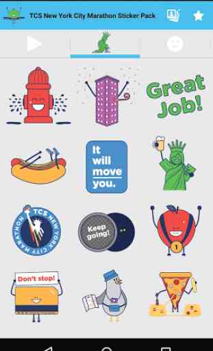 TCS NYC Marathon Sticker Pack 4