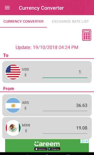US Dollar To Argentine Peso and MXN Converter App 2