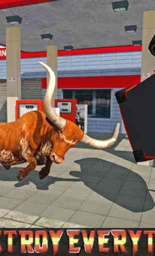 Wild Bull City Attack: Bull Simulator Games 1