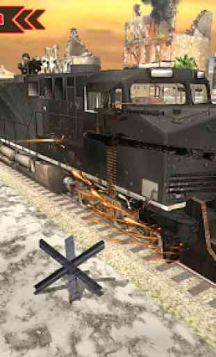 WW2 Army Train Driving War Shooting Train Games 1