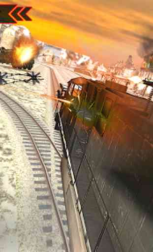 WW2 Army Train Driving War Shooting Train Games 2