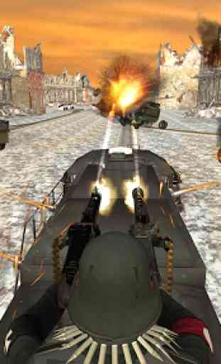 WW2 Army Train Driving War Shooting Train Games 3