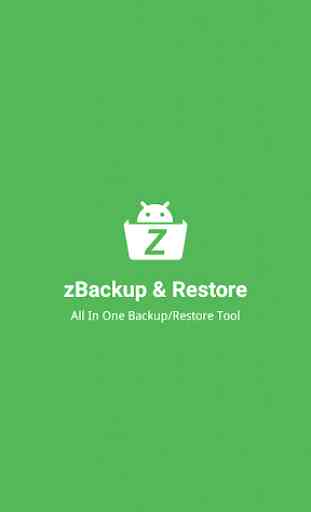zBackup & Restore - App Details, Backup, Restore 1