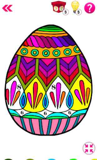 Adult Easter Eggs Color By Number-Paint By Number 3