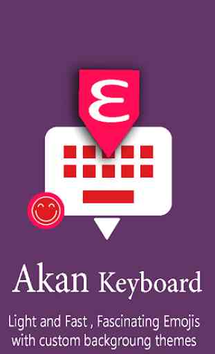 Akan ( Ghana ) English Keyboard : Infra Keyboard 1