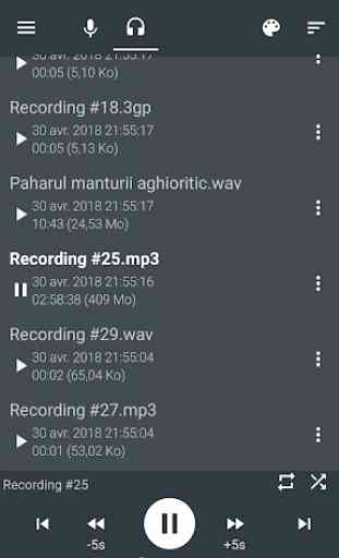 AudioRec - Enregistreur vocal 2