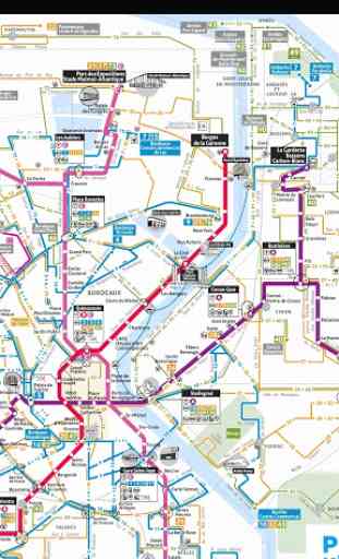 Bordeaux Tram Bus Map 2