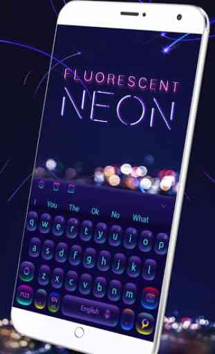 Clavier néon fluorescent 3