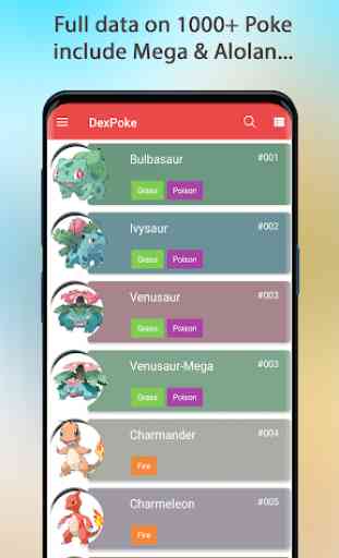 DexPoke - Pokédex for Android 1