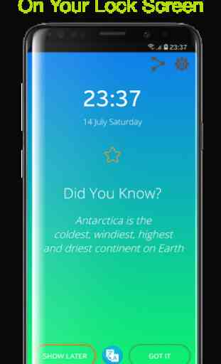 Did You Know? (Lock Screen - Fun Facts - Offline) 2