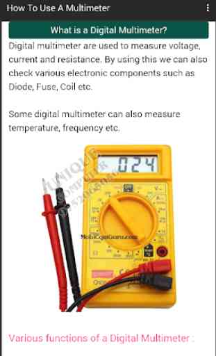 Electrical Tools How To Use A Digital Multimeter 1