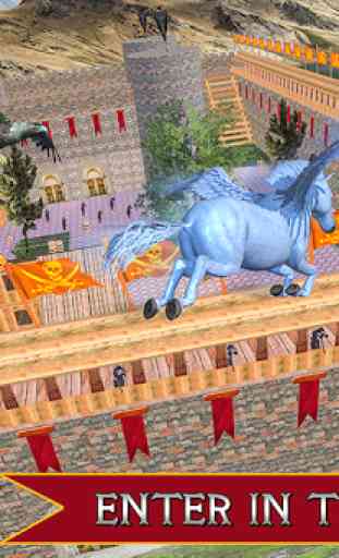 Flying Unicorn Horse Survie en famille 1