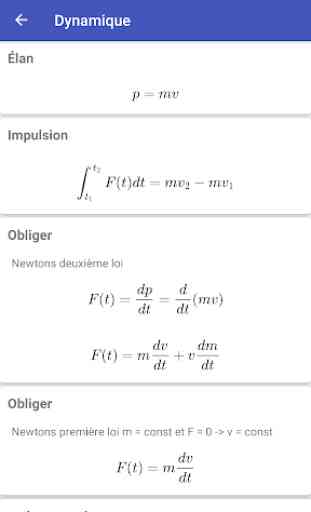 Formules de Physique | Applied Physics 2