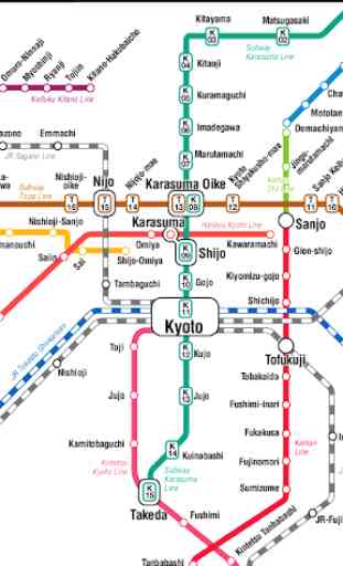 Kyoto Metro Map 2