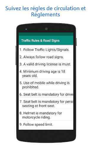 Les règles de circulation & Panneaux routiers 4