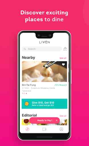 Liven - Eat, Pay & Earn food 3
