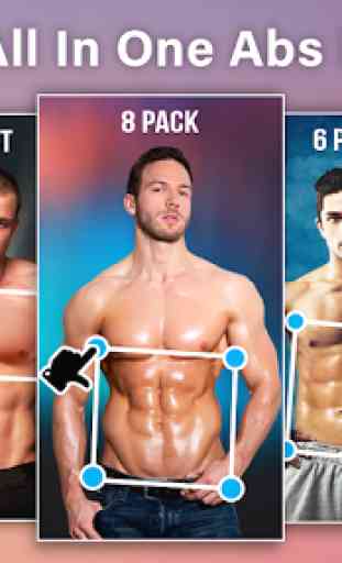 Man Abs Editor: Men Six pack, Eight pack man style 1
