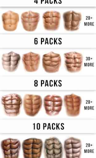 Man Abs Editor: Men Six pack, Eight pack man style 3